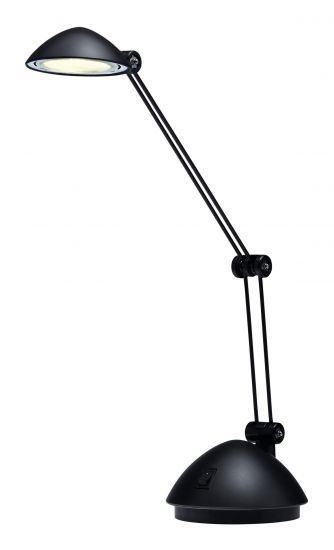 Lámpara sobremesa led. Negro. (Negro.)