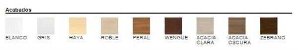 Mesa curva 200 x 100 cms. Acacia clara. (200 x 100 - Acacia clara. - )