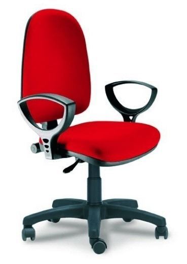 Sillón giratorio, contacto permanente. Tapizado a elegir