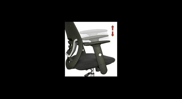 Sillon giratorio, ergonómico, brazos regulables. Respaldo malla (5)